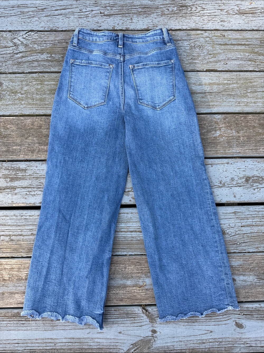 VERVET BY FLYING MONKEY Light Blue High-Rise Wide Leg Jeans - Picture 3 of 3